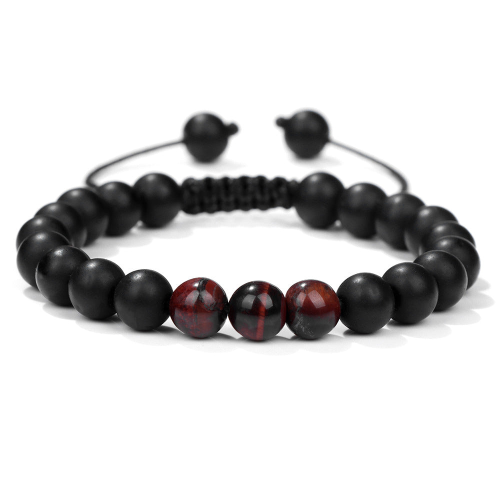 fashion gradient color natural stone agate beaded women bracelets