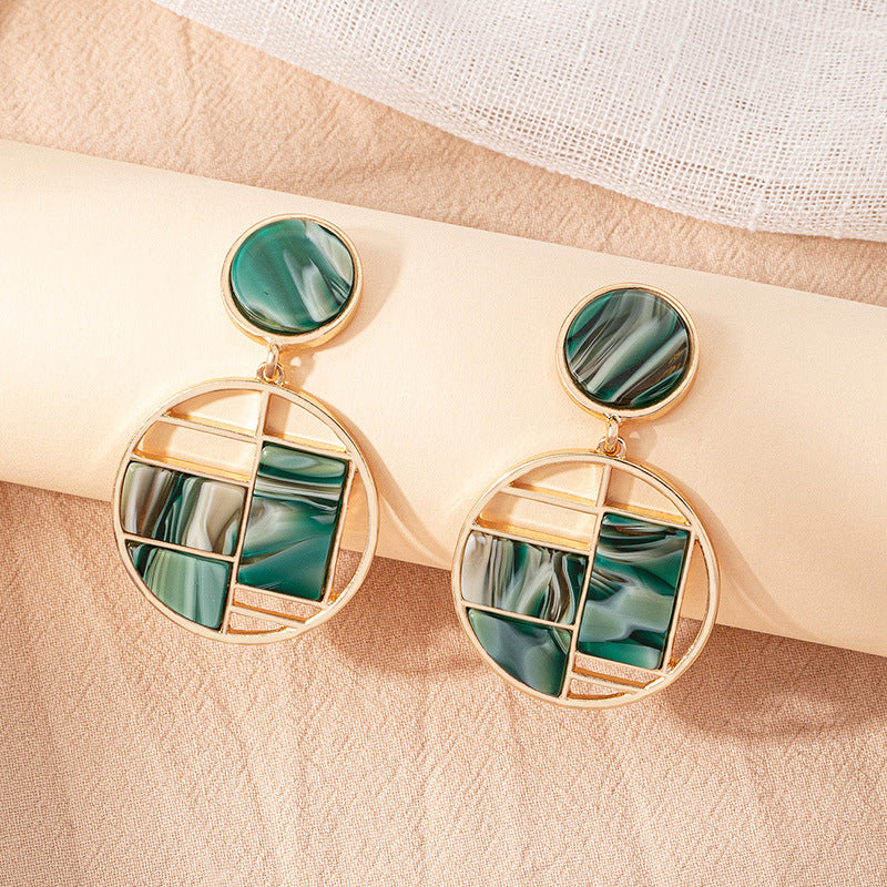 Acetic acid sheets drop earrings