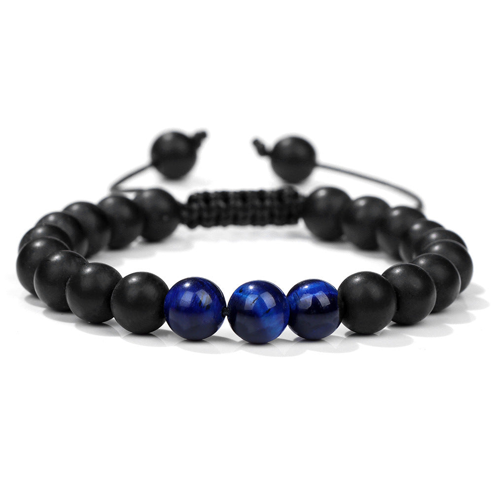 fashion gradient color natural stone agate beaded women bracelets