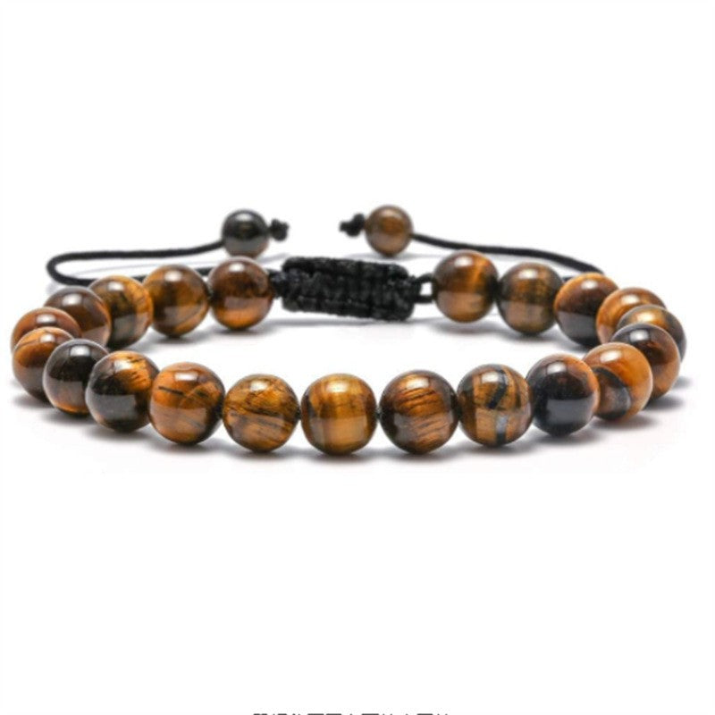 fashion gradient color natural stone agate beaded women bracelets
