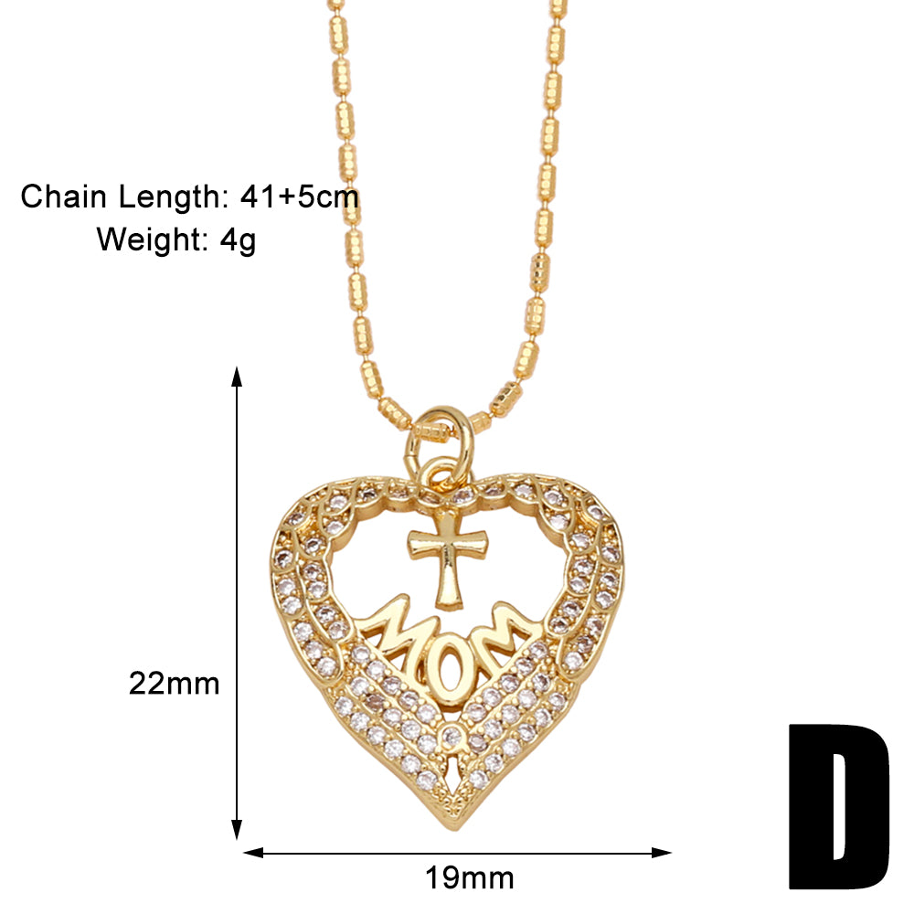 18K Gold Plated Simple Style Pendant Necklace
