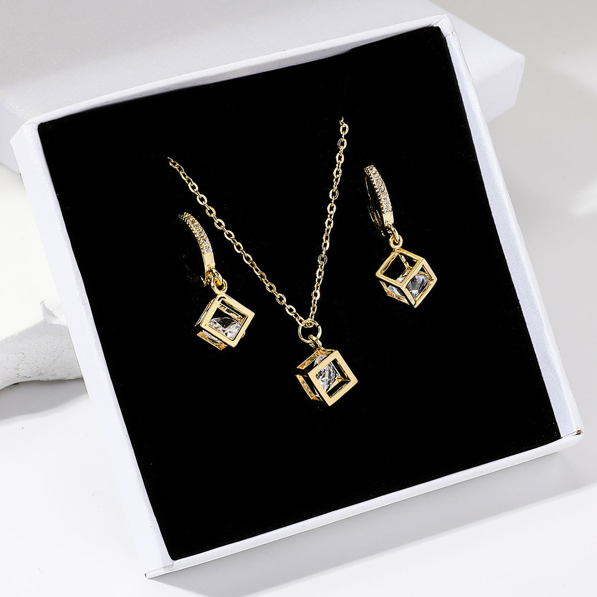 18k gold plated jewelry set