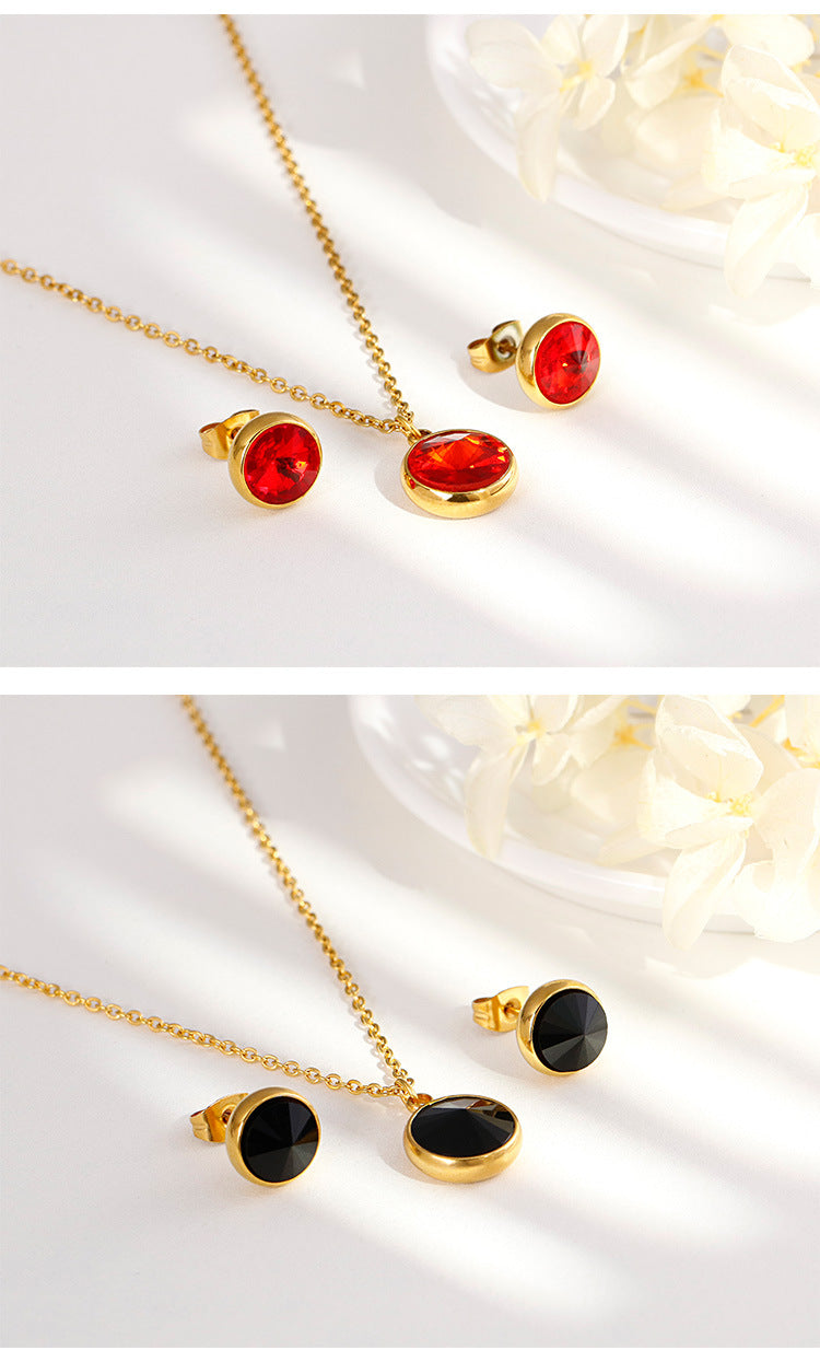 Titanium Steel 18K Gold Plated Titanium Steel