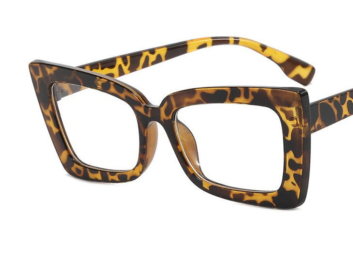 retro solid color ac square full frame optical glasses