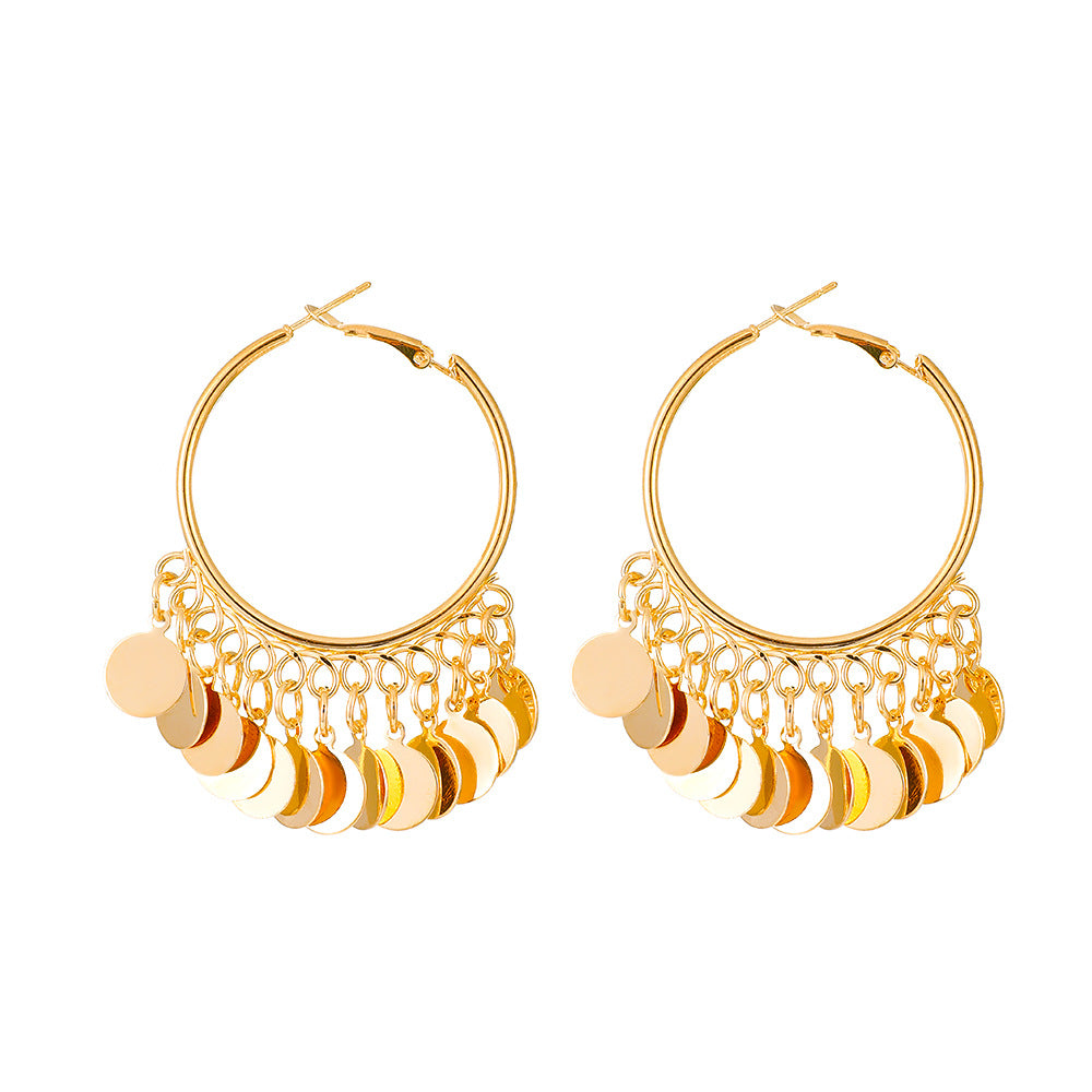 fashion geometric alloy earrings