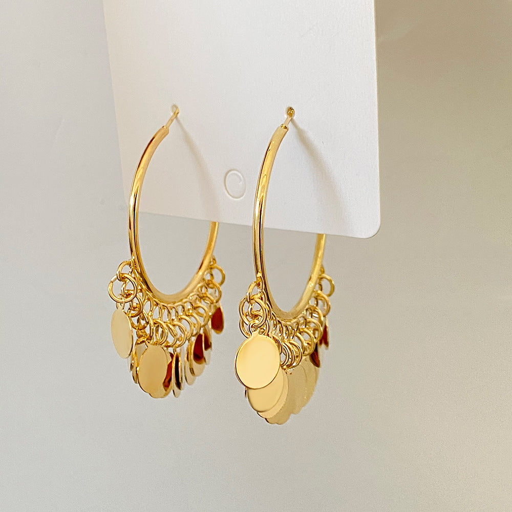 fashion geometric alloy earrings