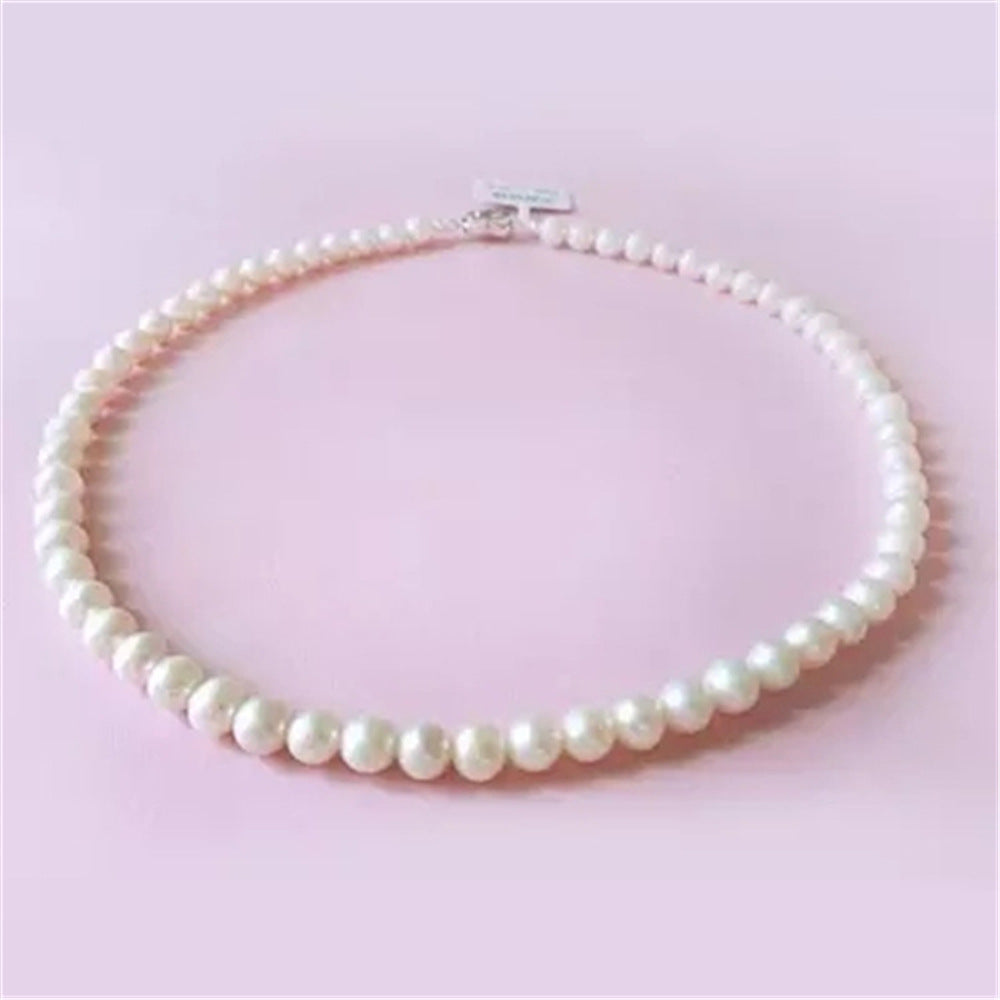 fashion geometric imitation pearl women's necklace