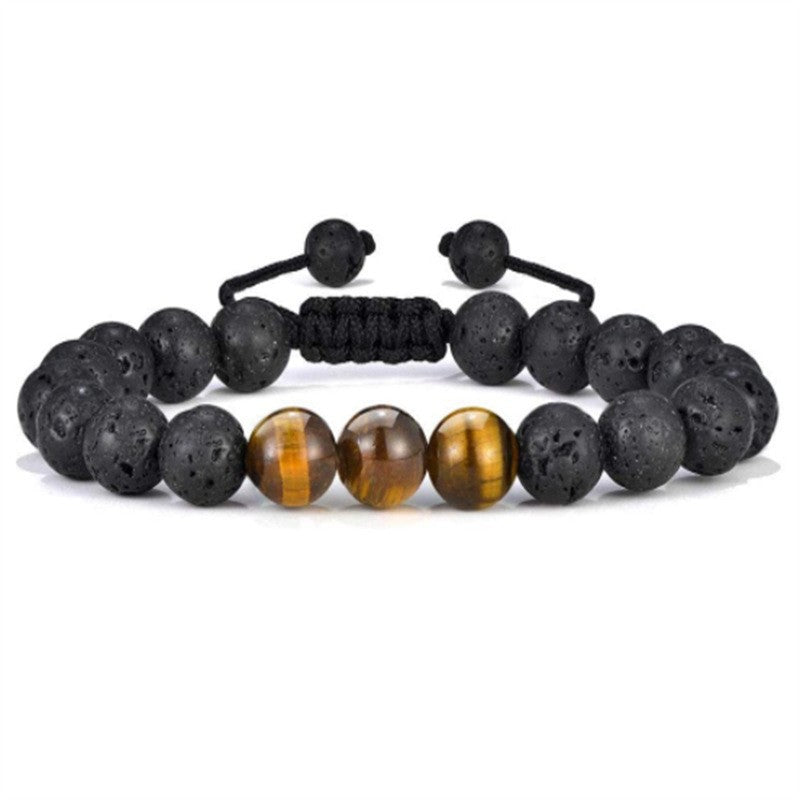 fashion gradient color natural stone agate beaded women bracelets