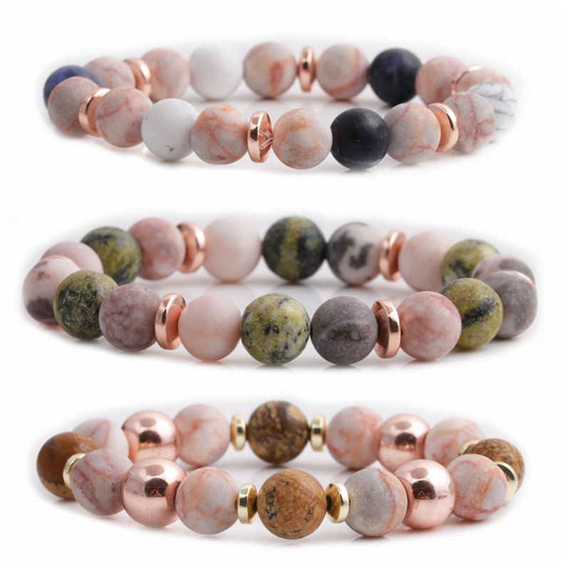 fashion geometric natural stone no inlaid bracelets