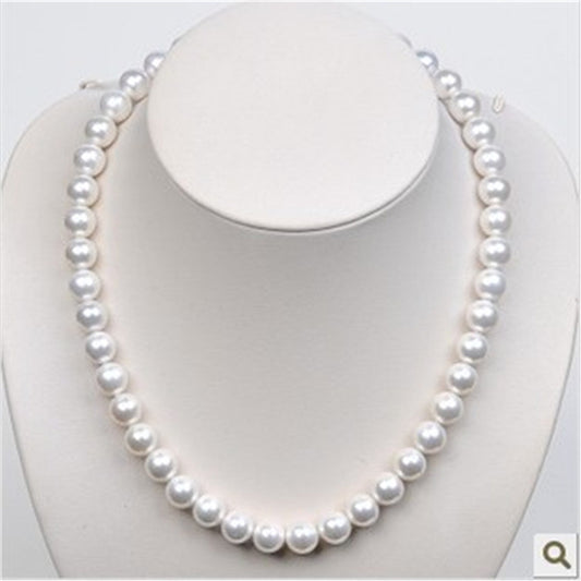 fashion geometric imitation pearl women's necklace