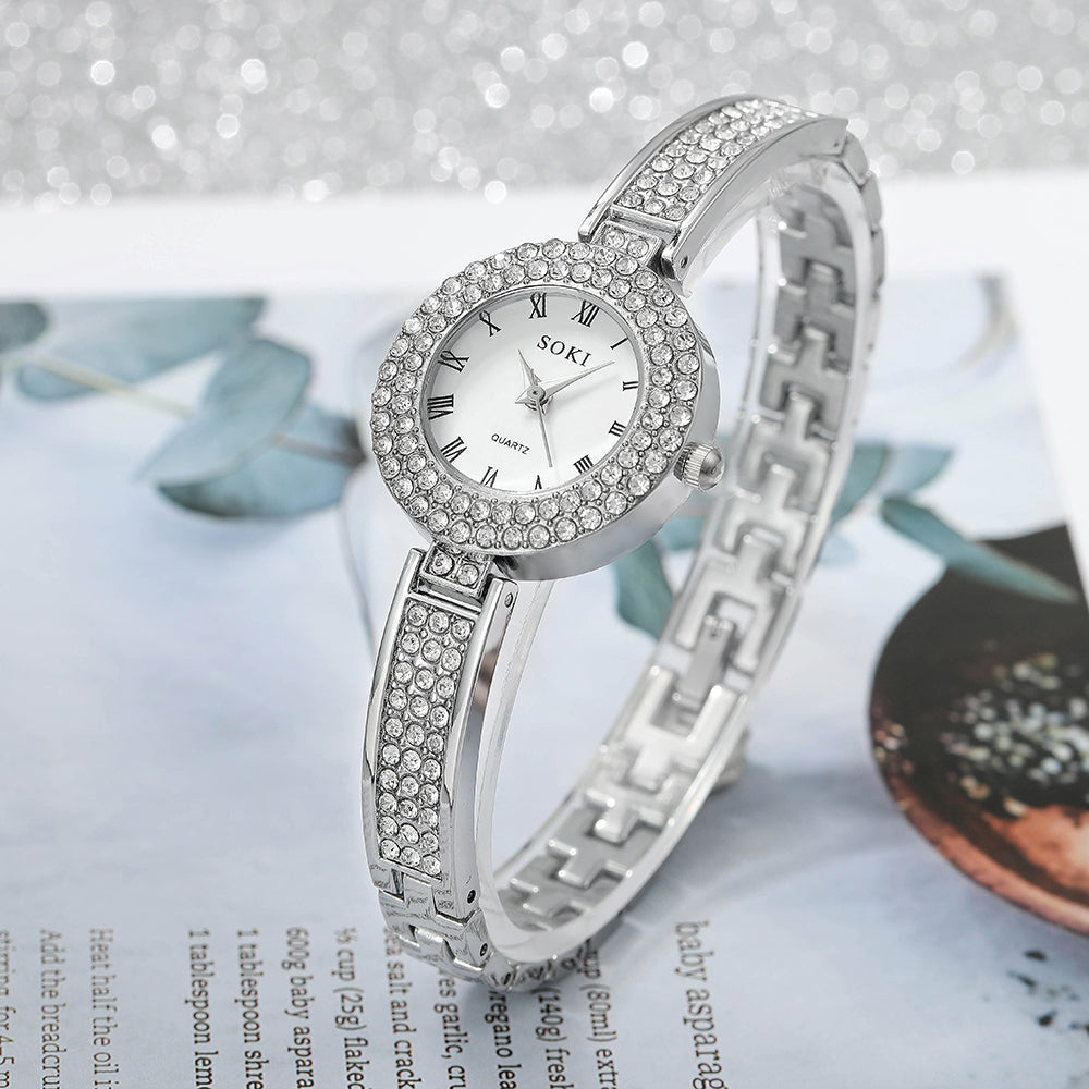 fashion solid color jewelry buckle quartz women's watches