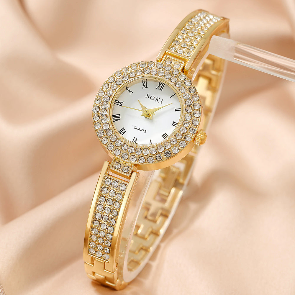 fashion solid color jewelry buckle quartz women's watches