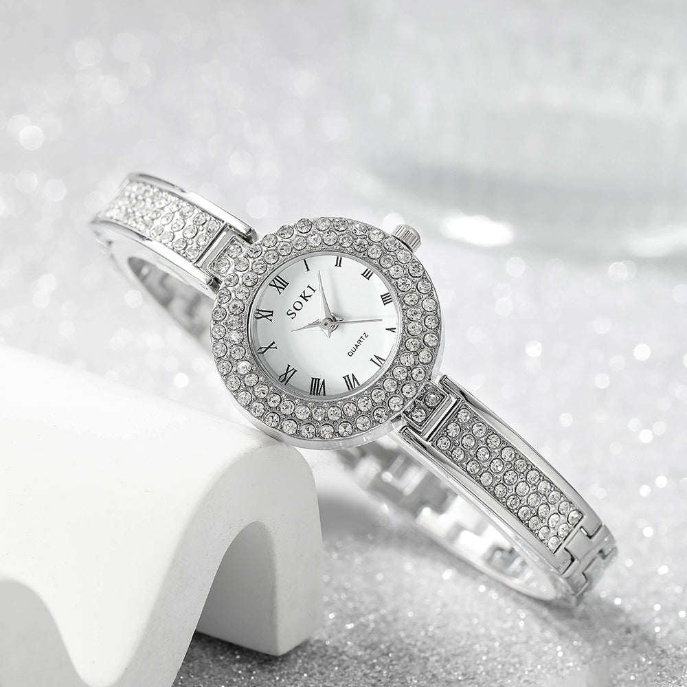 fashion solid color jewelry buckle quartz women's watches