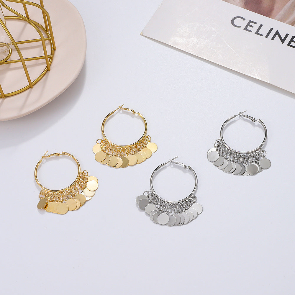 fashion geometric alloy earrings