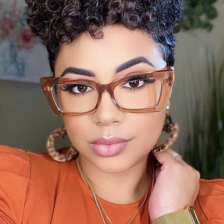 retro solid color ac square full frame optical glasses