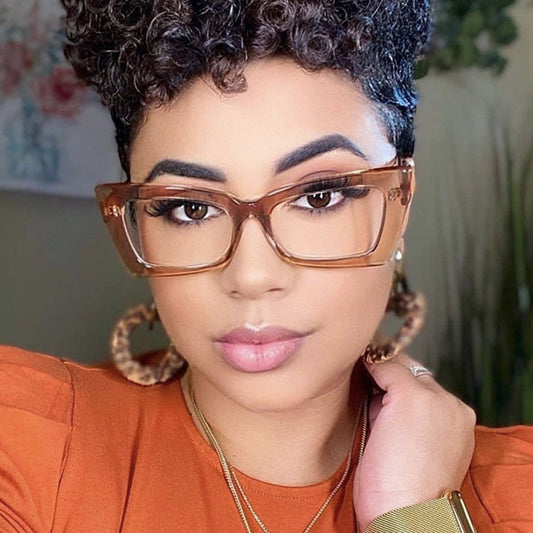 retro solid color ac square full frame optical glasses