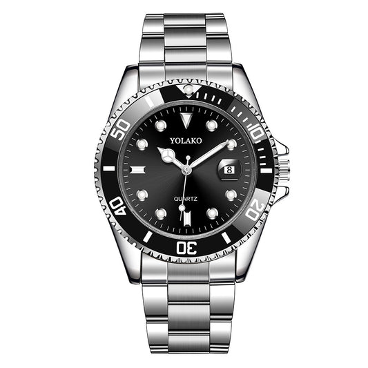 fashion stainless steel alloy men's watches
