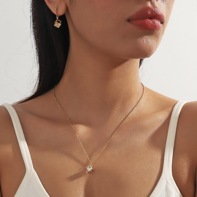 18k gold plated jewelry set