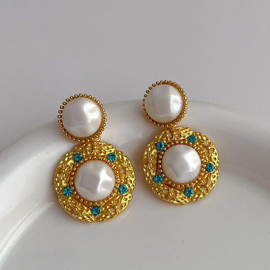 18k gold plated drop earrings