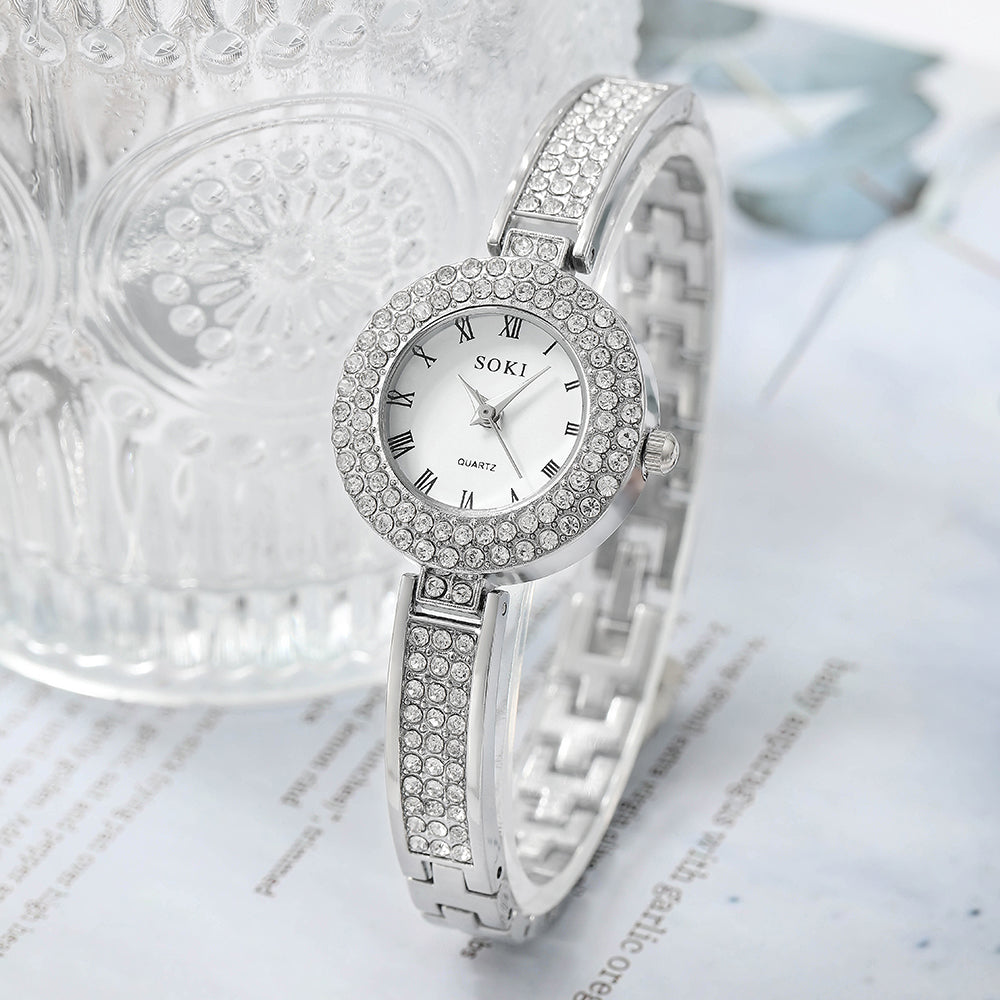 fashion solid color jewelry buckle quartz women's watches