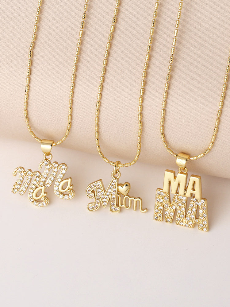 18K Gold Plated Simple Style Pendant Necklace