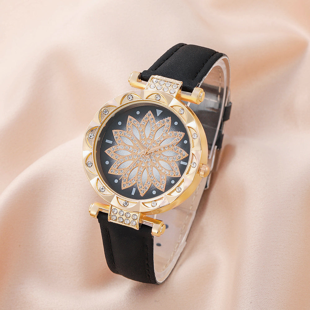 fashion solid color buckle quartz women's watches