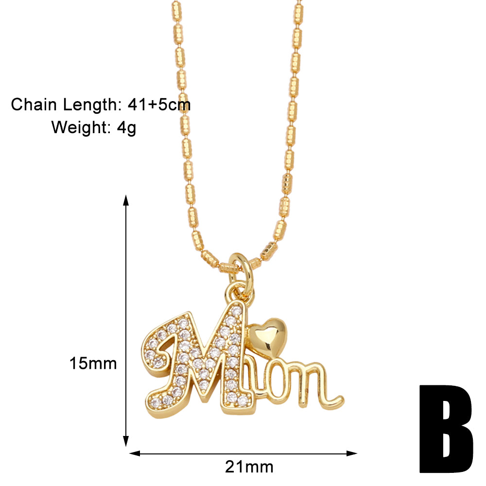 18K Gold Plated Simple Style Pendant Necklace