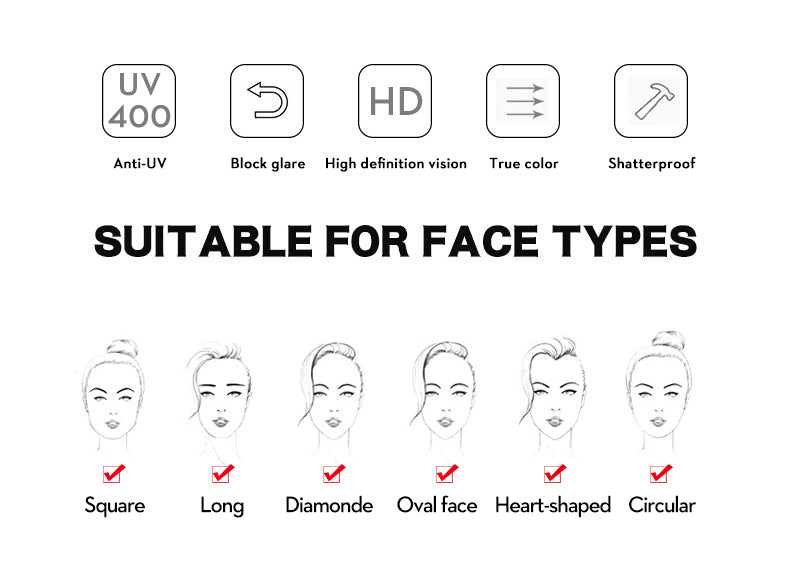 casual commute color block ac square full frame women's sunglasses