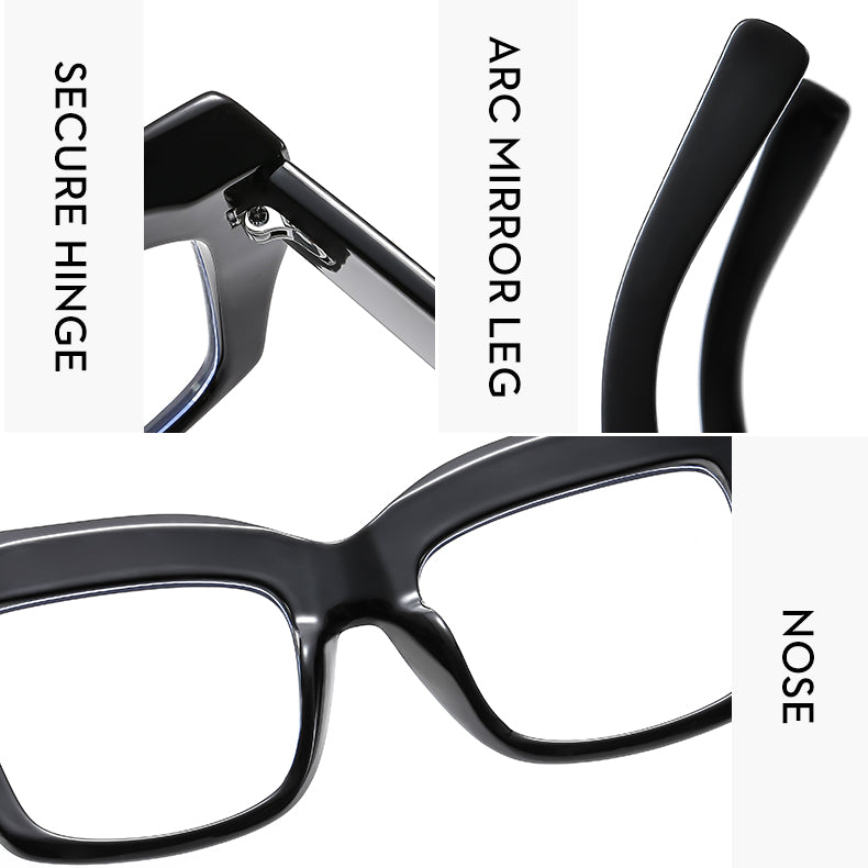 casual commute color block ac square full frame women's sunglasses