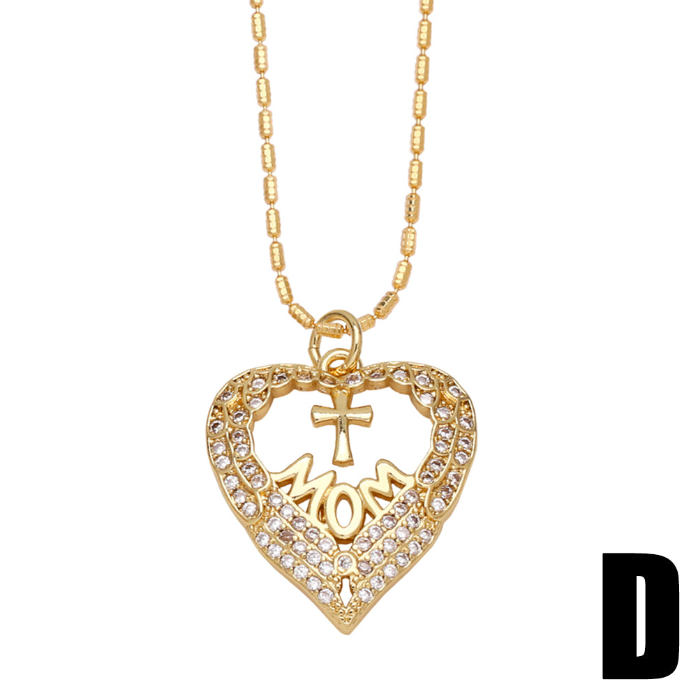 18K Gold Plated Simple Style Pendant Necklace