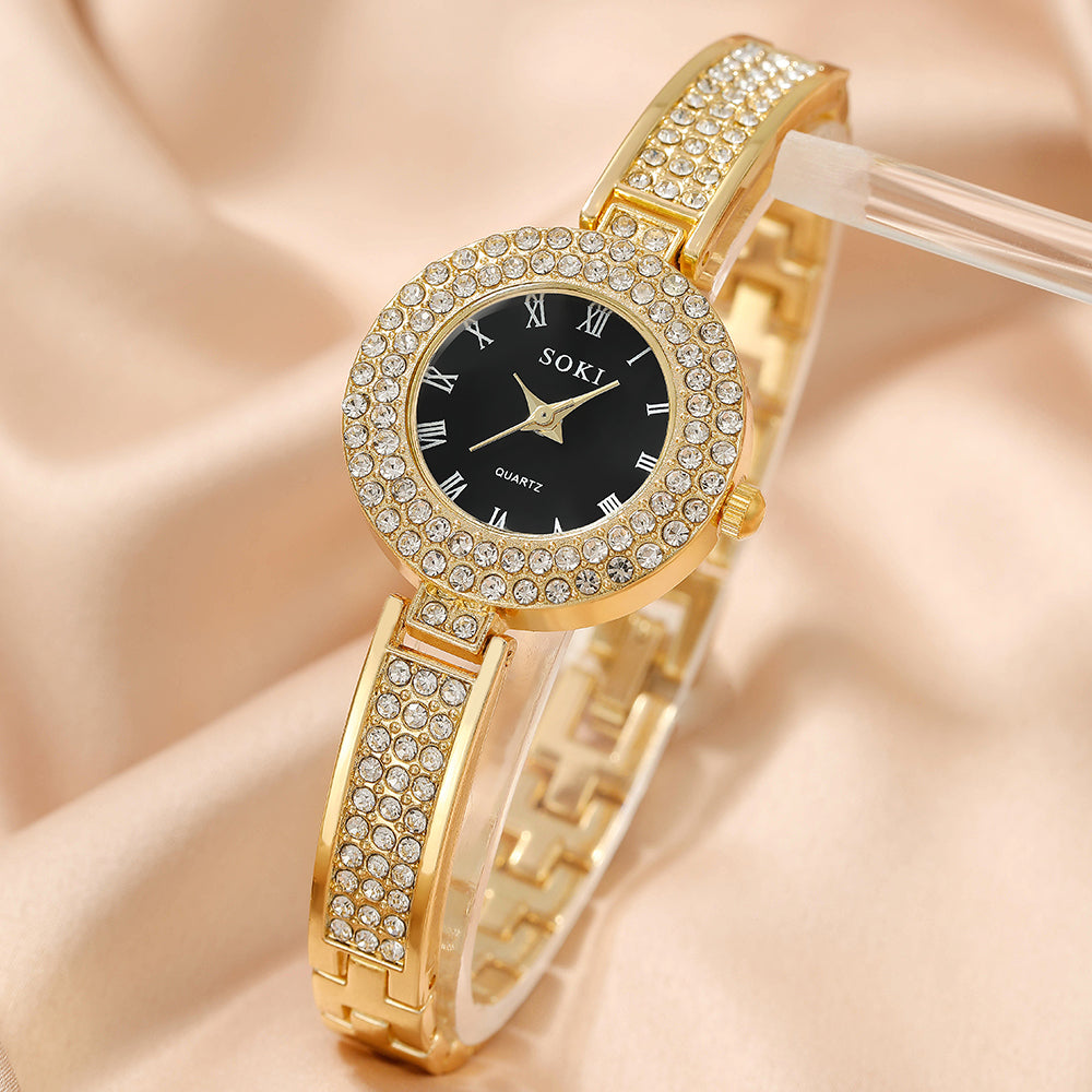 fashion solid color jewelry buckle quartz women's watches