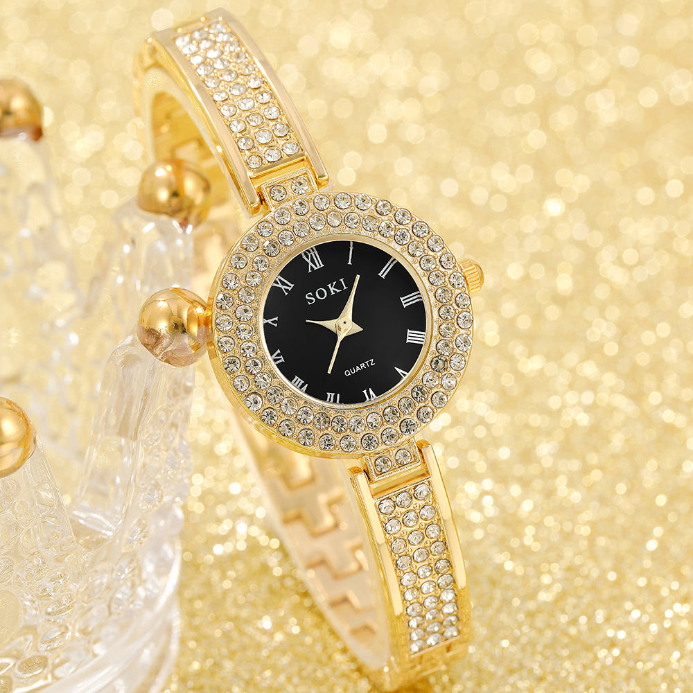 fashion solid color jewelry buckle quartz women's watches
