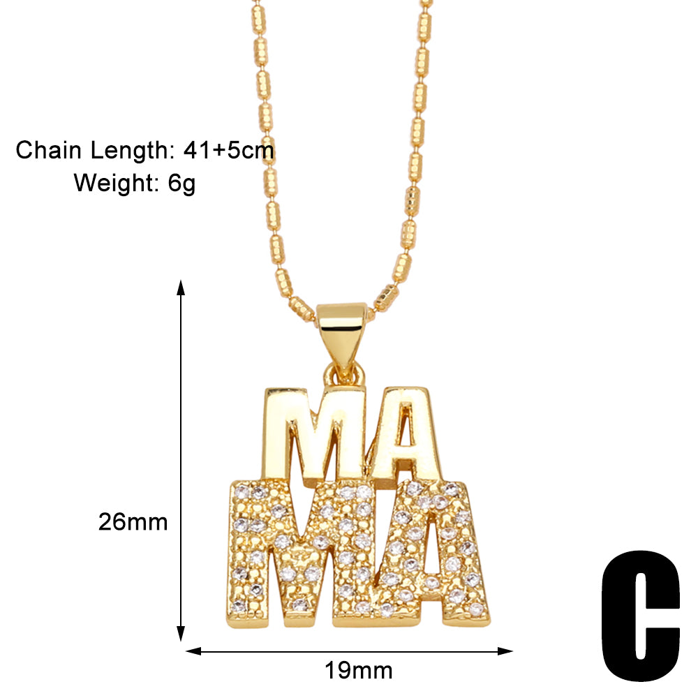 18K Gold Plated Simple Style Pendant Necklace