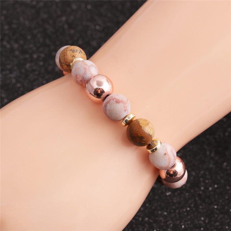 fashion geometric natural stone no inlaid bracelets