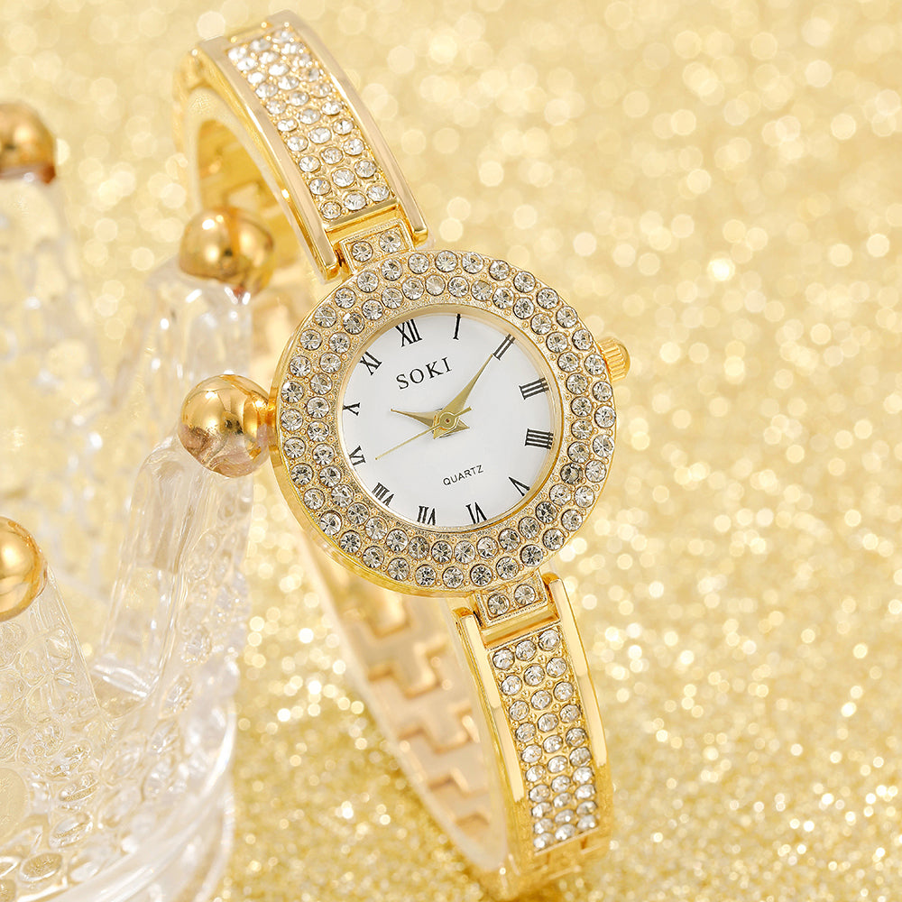 fashion solid color jewelry buckle quartz women's watches