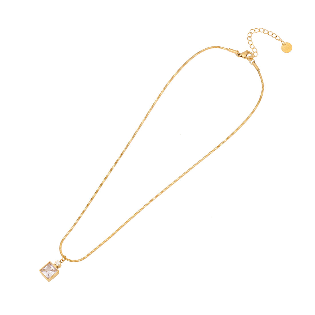 18K Gold Plated Simple Earrings Necklace