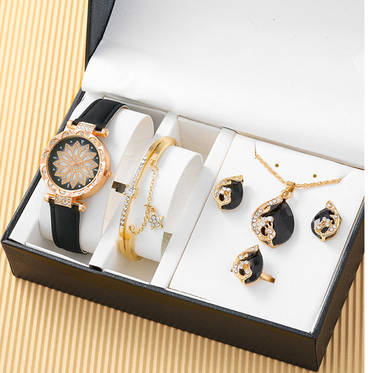 fashion solid color buckle quartz women's watches