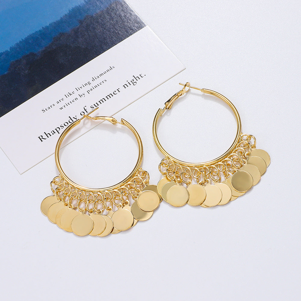 fashion geometric alloy earrings