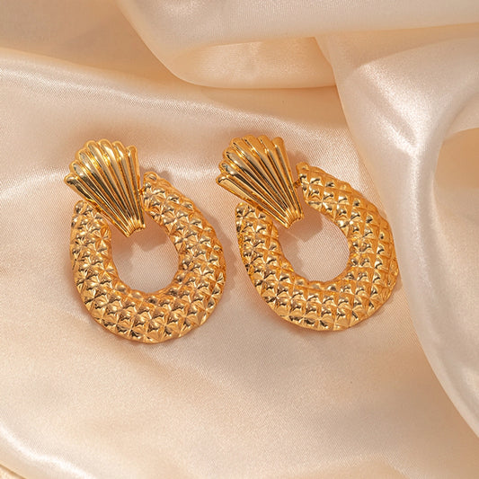 14K Gold Plated Drop Earrings