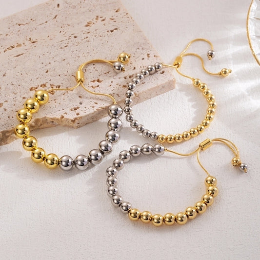 ig style classic style round color block copper 18k gold plated bracelets in bulk